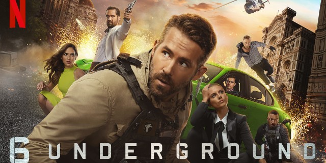 poster di 6 underground, film di Michael Bay con Ryan Reynolds e Firenze in locandina
